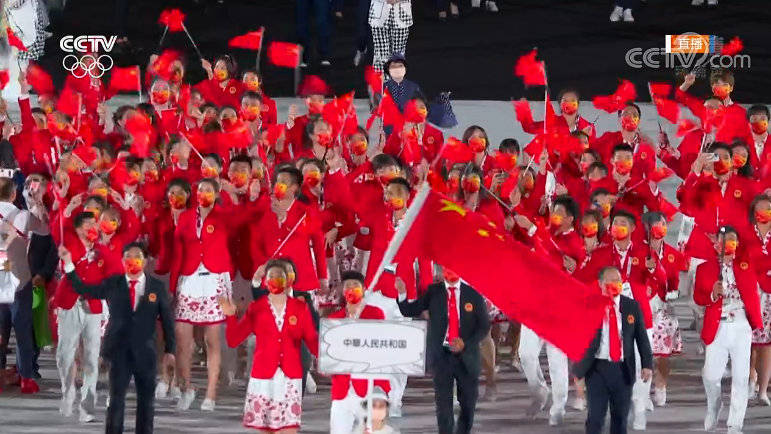 东京奥运会中国入场图片