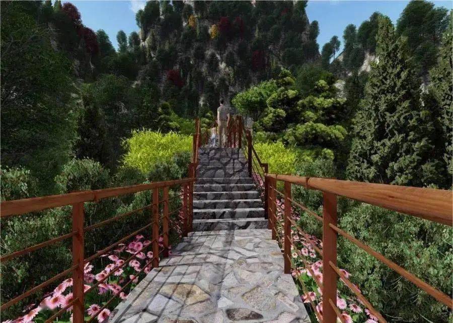 9%其中道路工程部分已全部完工绿化,排水工程施工进度约为80%登山步道