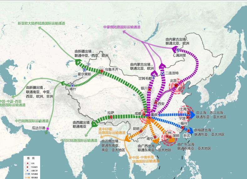 大家或许注意到,重庆四向开放通道,从本质上讲,都属于多式联运国际