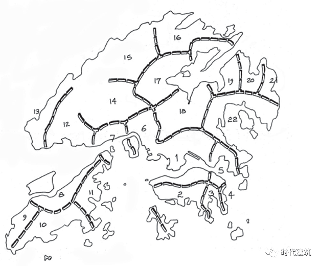 香港简笔画地图图片