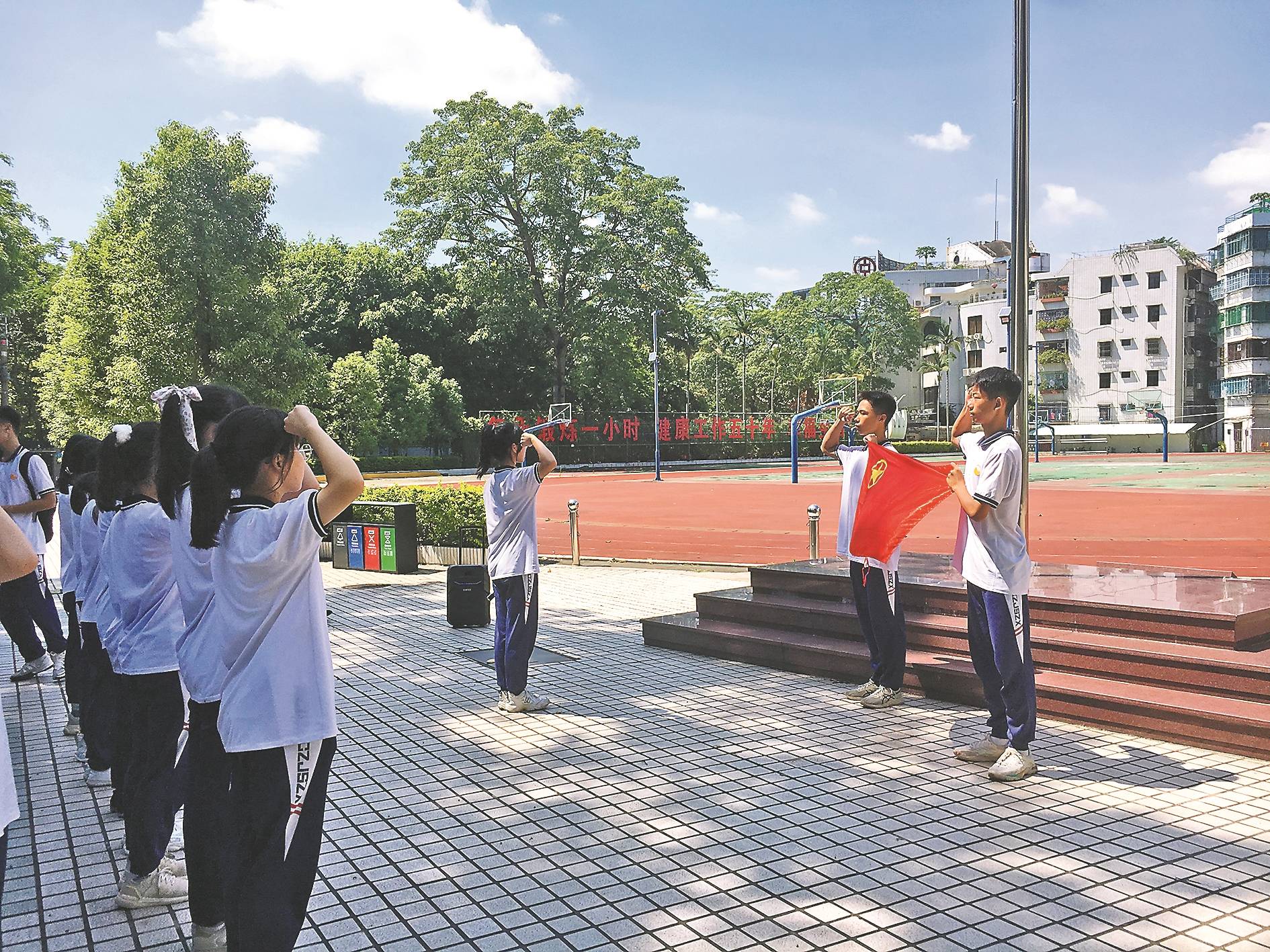 探访金山中学潮州第一面五星红旗在这所中学升起