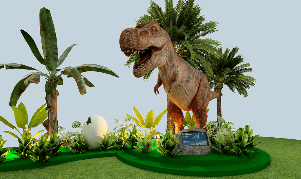 教育,互动,游乐为一体,将历史,自然,教育融入其中,打造超大型仿真恐龙