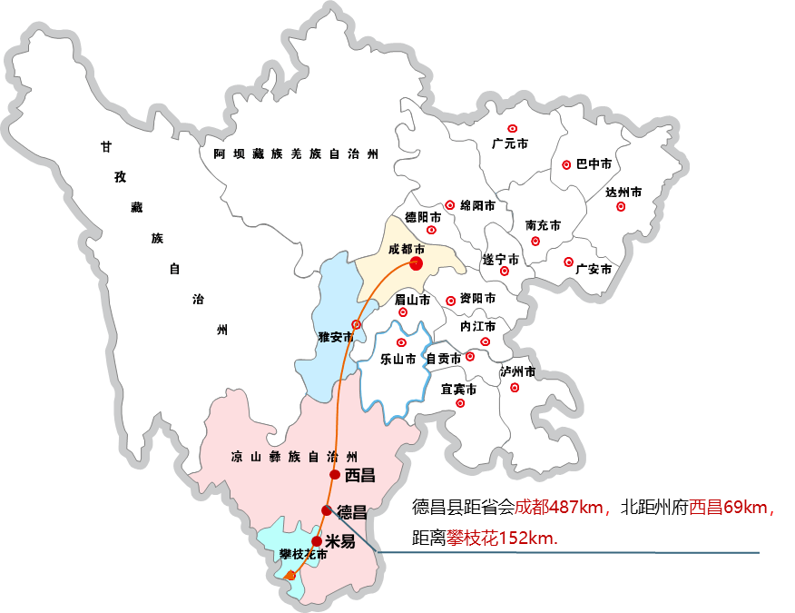 四川大凉山喜德县地图图片