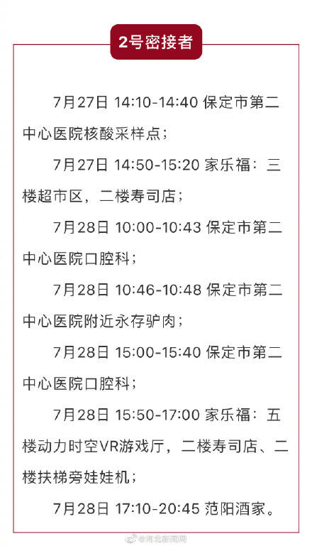 涿州|緊急！保定涿州3名密接者活動軌跡公布 ，這些人員請立即報告！