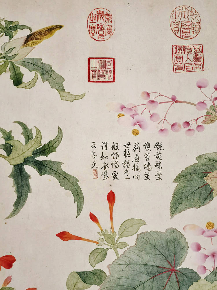 集乾隆等3位皇帝宠爱于一身,国画珍宝《九秋图》在渝展出