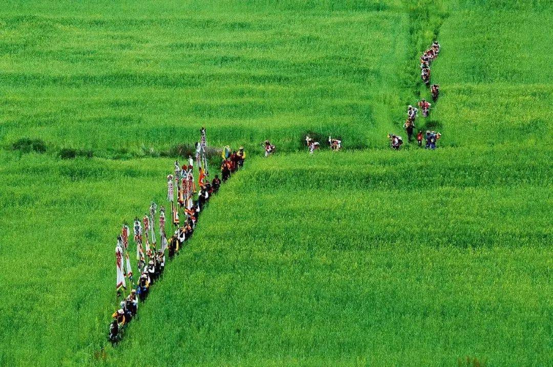 望果节在田地边上转圈的日子