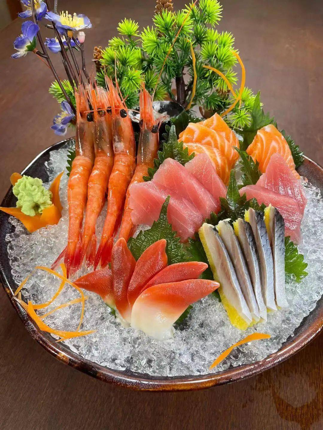 低至23折外白渡桥黄金地段享高品质精致日式料理现切刺身拼盘牛肉寿喜