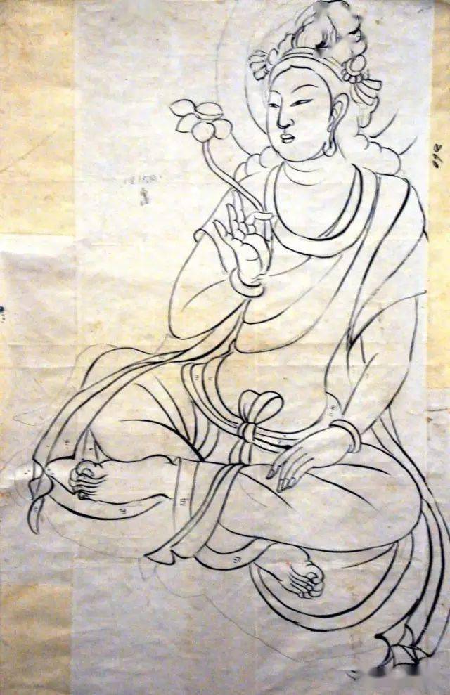 张大千极其罕见的珍贵画稿!_白描