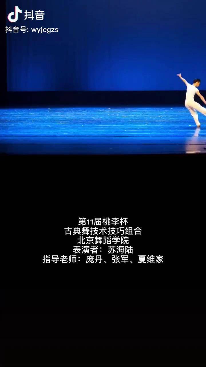 舞蹈摄影桃李杯古典舞技术技巧组合表演者苏海陆单位北京舞蹈学院