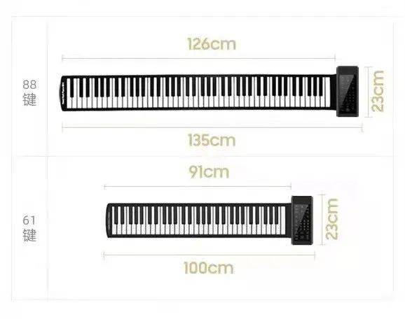 纠结买不买钢琴这个88键手卷钢琴音色真实便携不占地儿