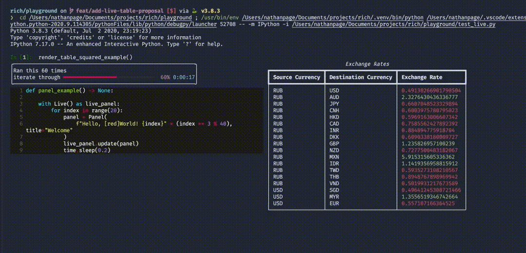 专属 Python 开发的完美终端工具_Rich