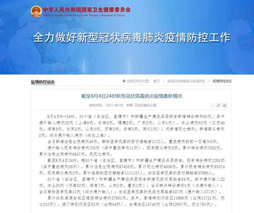 31省区市新增62例本土确诊，其中江苏新增40例本土确诊病例