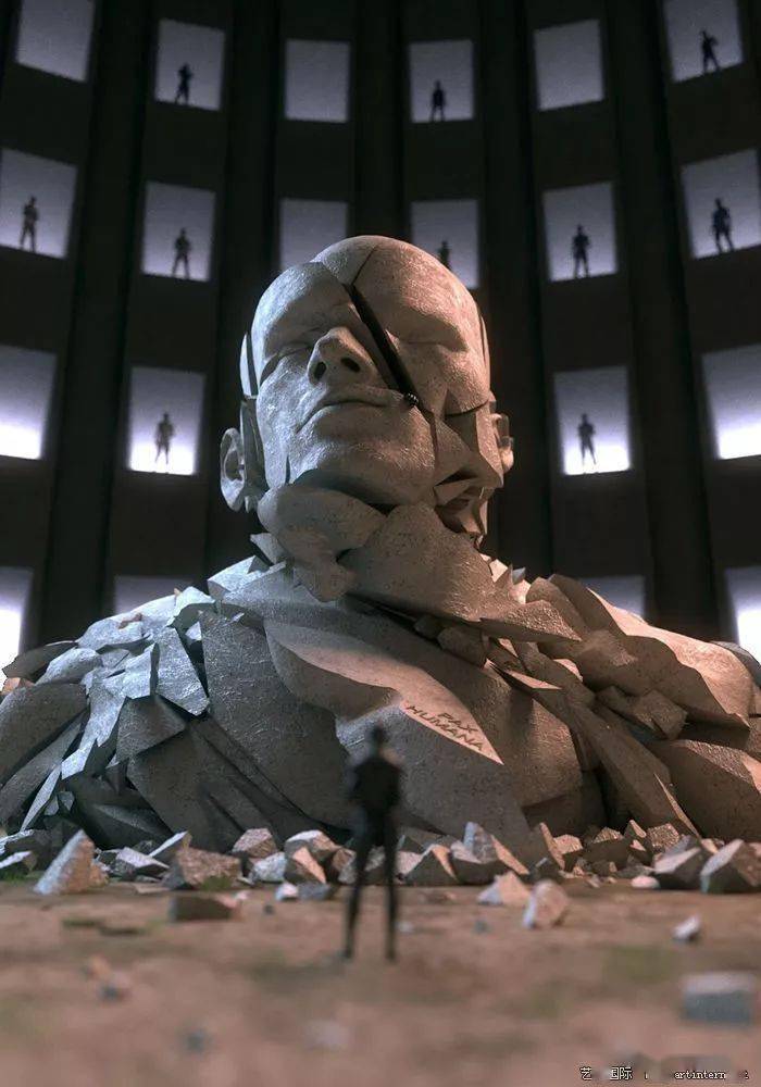数字雕塑人物作品adammartinakis