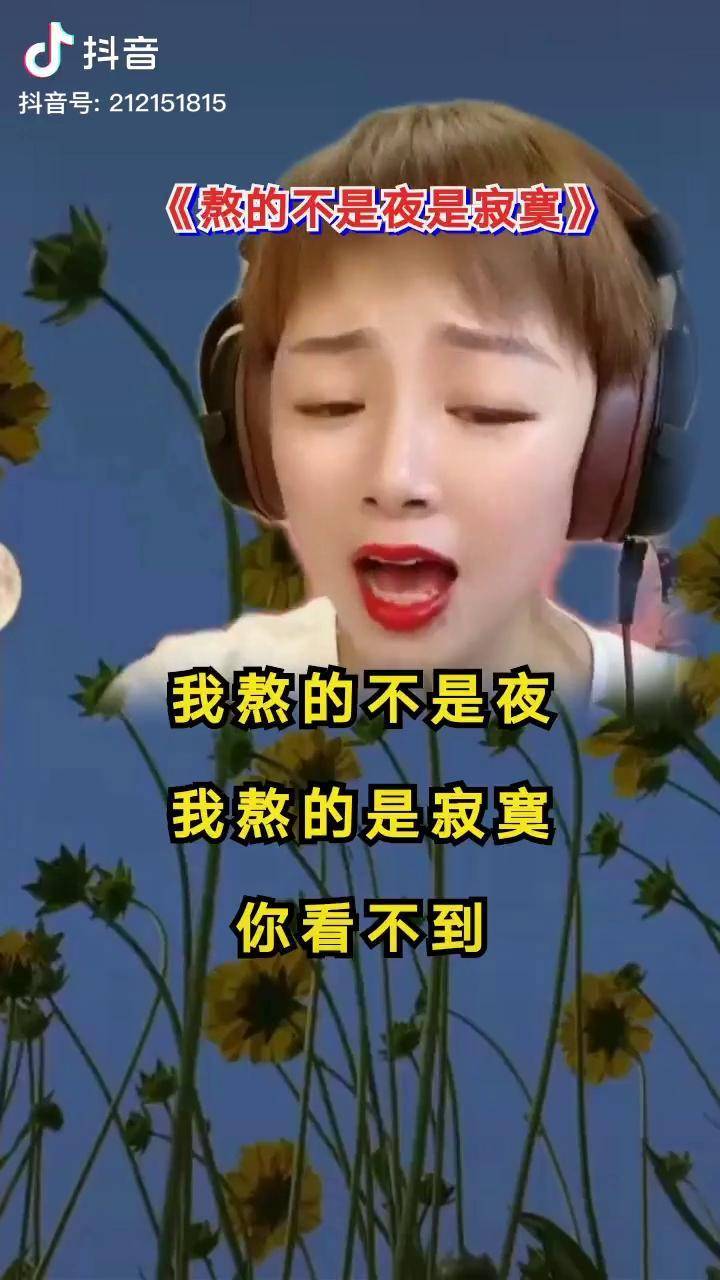 我熬的不是夜熬的是寂寞熬夜的人都是有心事唱出了多少人的心声