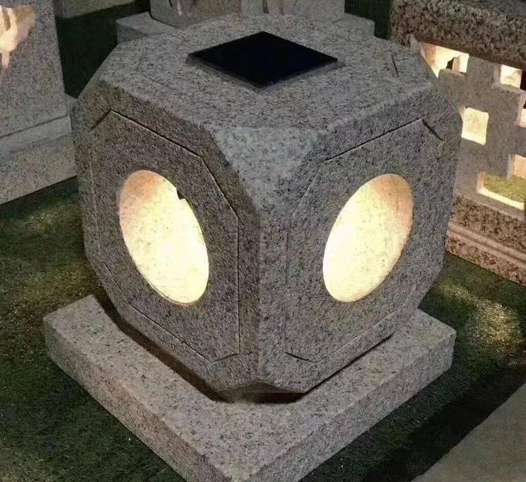 太阳能石灯笼白天晚上对比太阳能石灯笼应用场景以前的