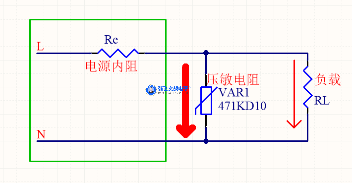 压敏电阻接线图图片