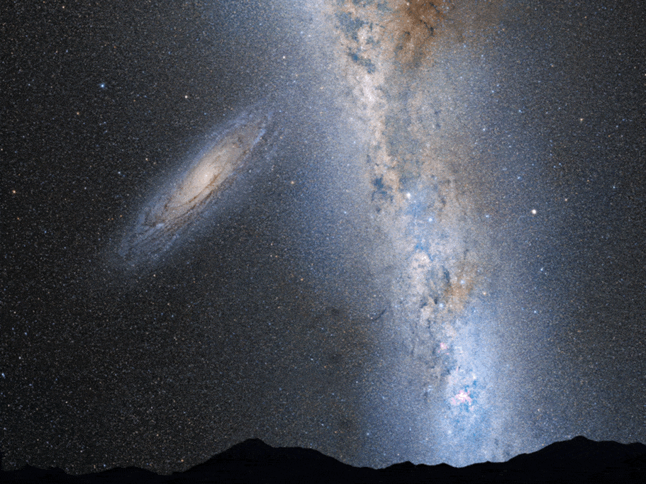 宇宙中的一切都在不断变化大约45亿年以后我们的银河系就要和仙女座