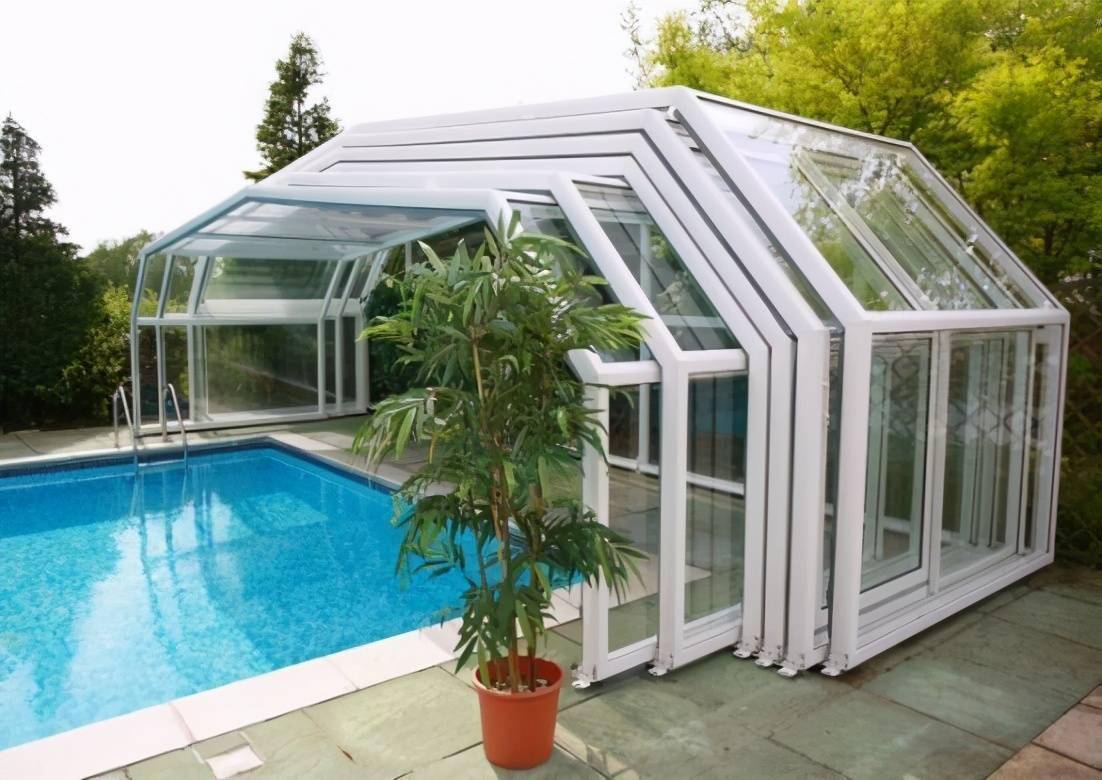 半弧形阳光房曲面做顶排水快整面改推拉状开放还是封闭随你