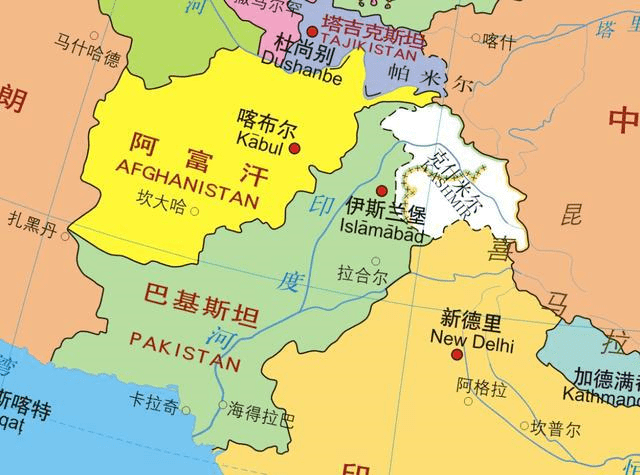 地图阿富汗位置图片