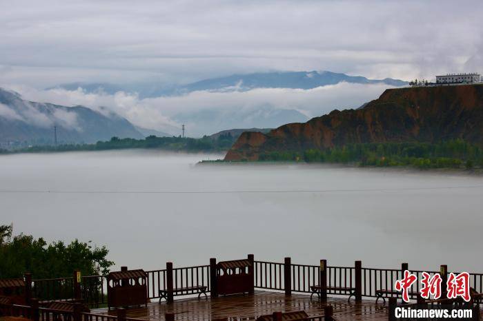 化隆县|青海高原黄河岸畔：云雾缭绕恰似江南水乡