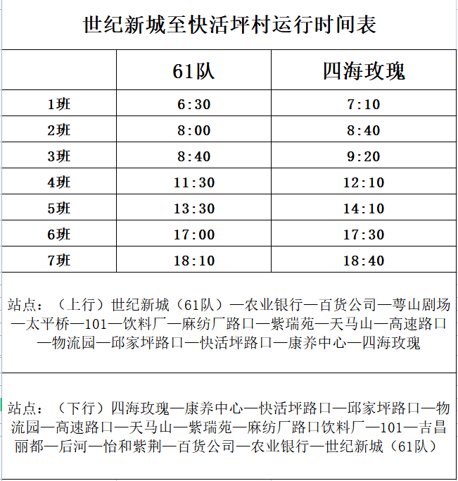 8月23日起,61队至快活坪开通公交车啦!_万源市