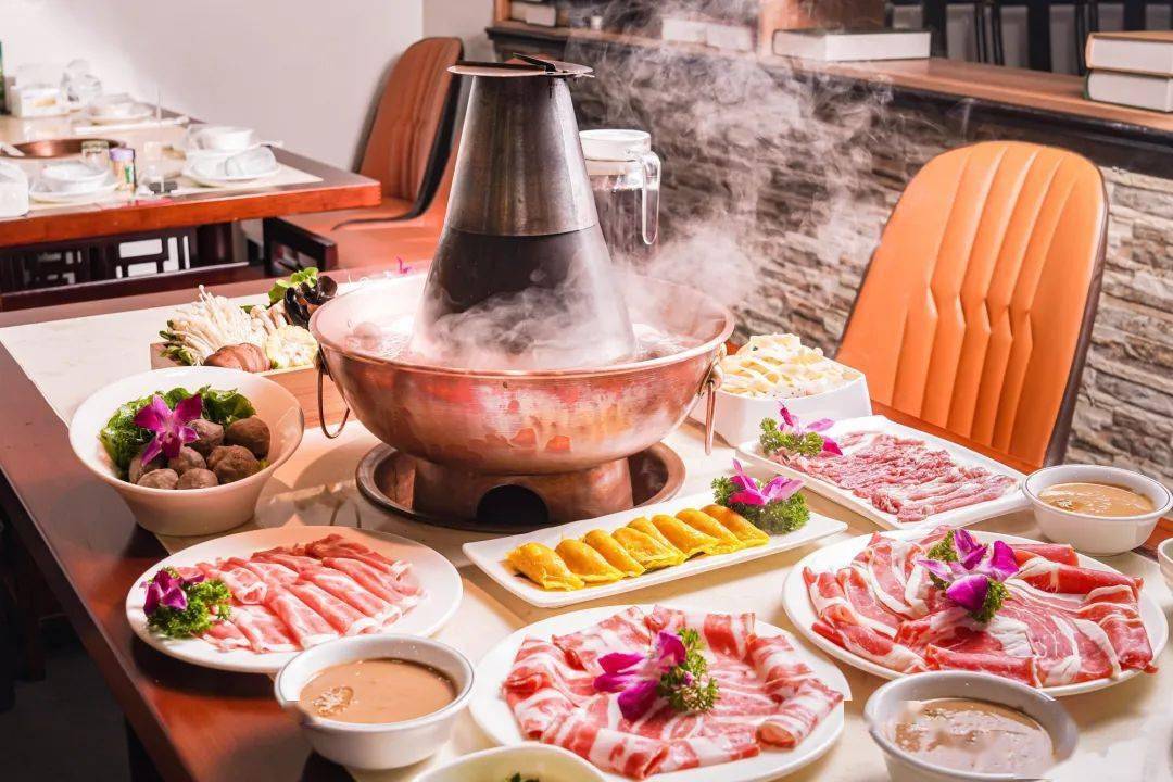喜羊斋铜锅涮肉国和路畅享百味人生品味地道铜锅涮肉128元3人套餐铜锅