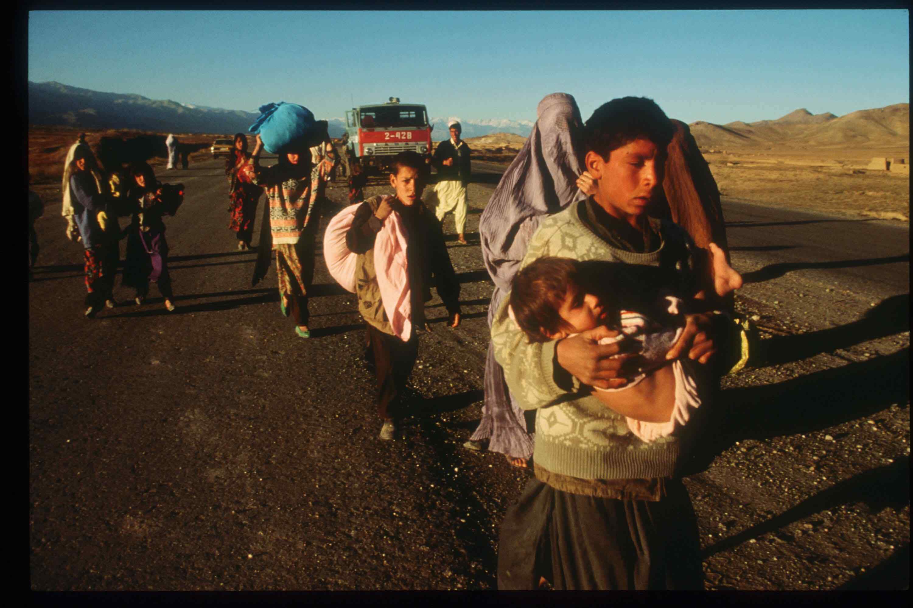 阿富汗战争难民图片