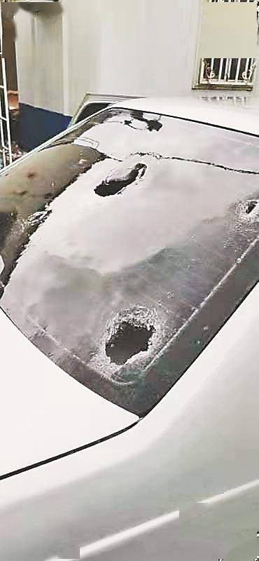 大庆下的冰雹有粘豆包那么大