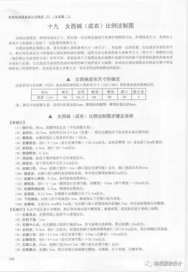 纸样|19种裤子的设计与纸样，全面解读！