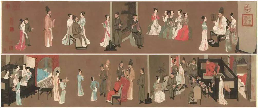 韩熙载夜宴图》赏析名画里的精美家具_搜狐网