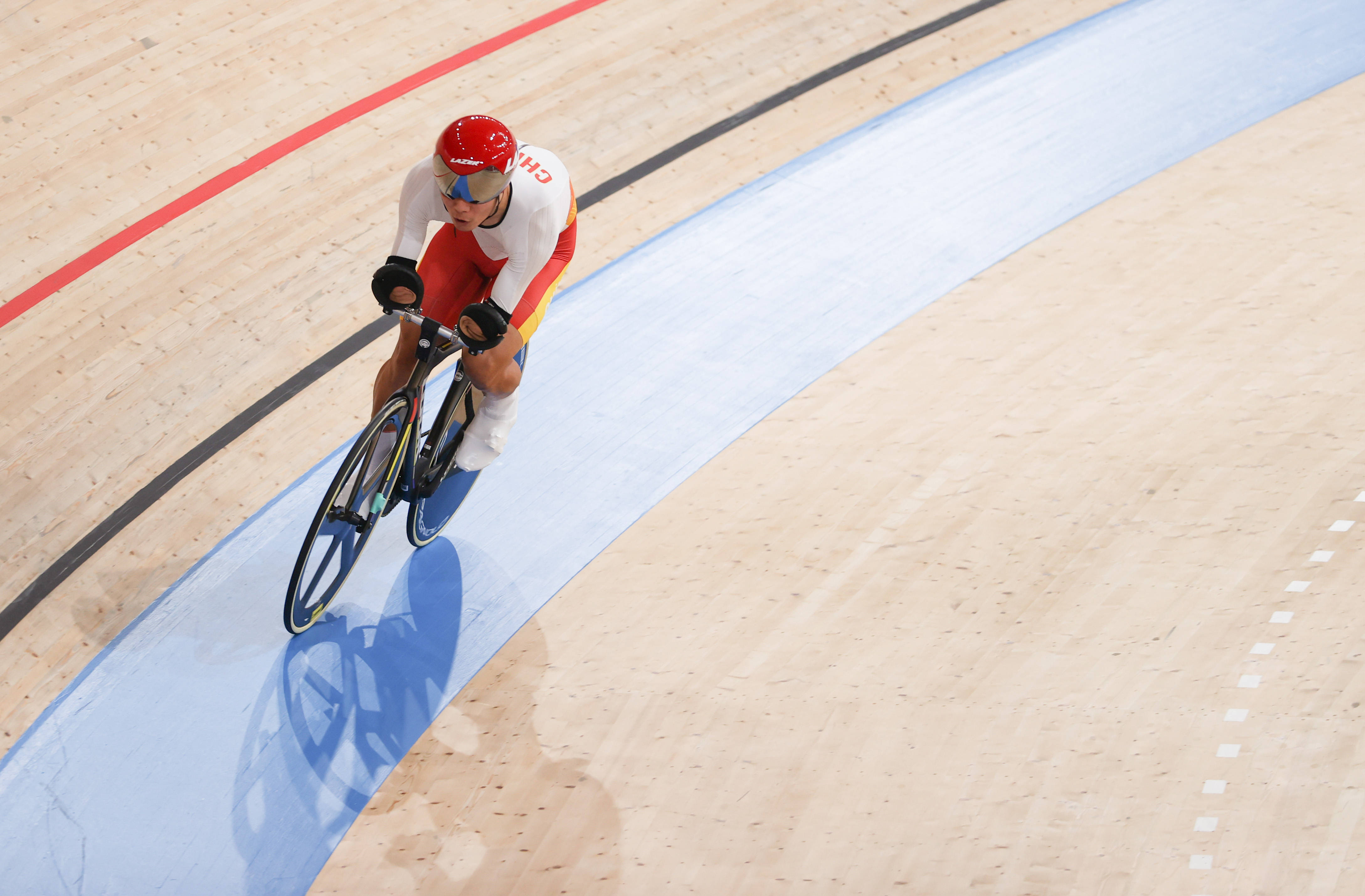 场地自行车男子c45级1000米个人计时赛决赛赛况