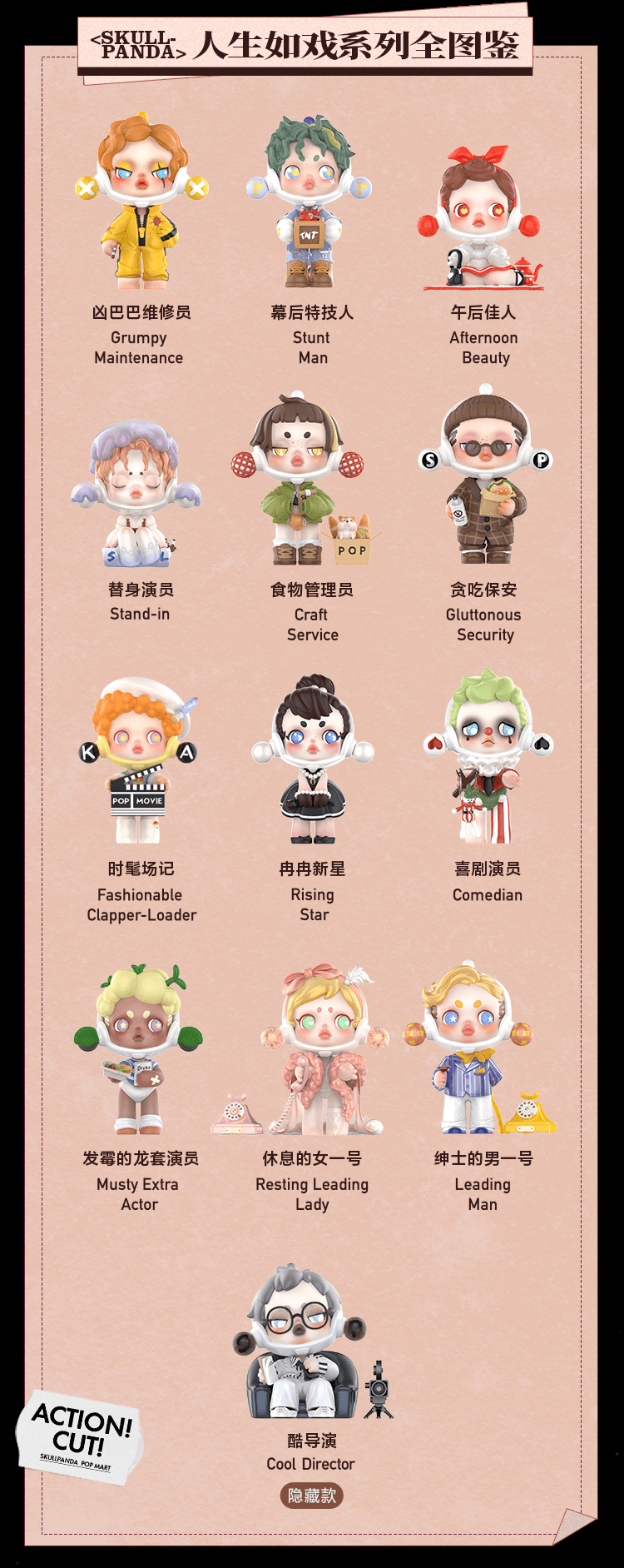 盲盒skullpanda故事片场开演