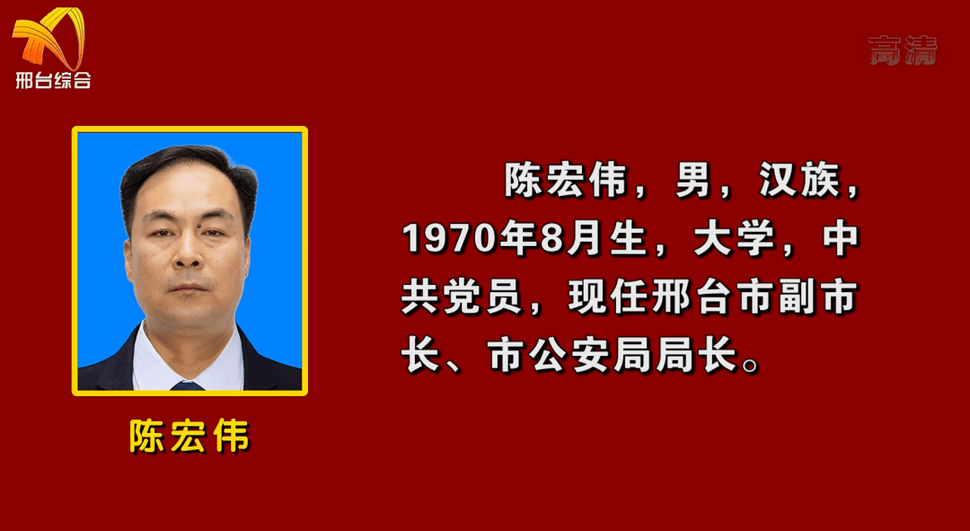 张志峰,钱丽霞(女,张福杰,郑传记,陈宏伟为邢台市人民政府副市长