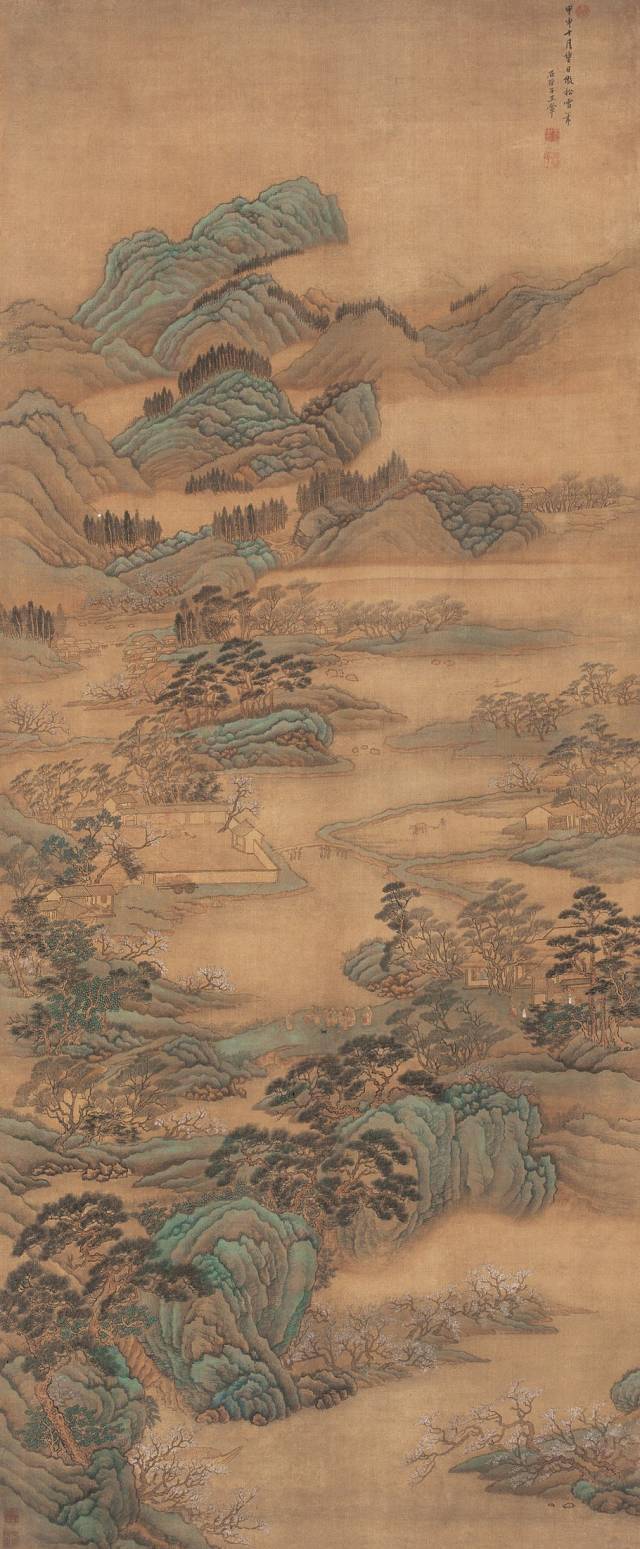 王翚山水立轴画精选