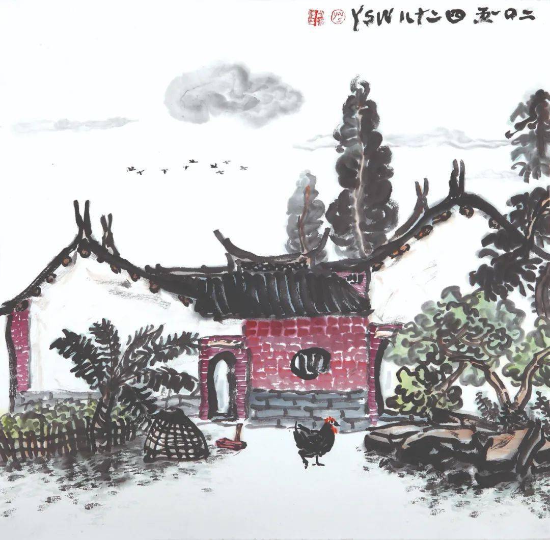 闽南风情—吴尚源国画作品_泉州师范学院