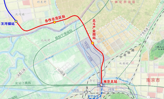 滁宁城际铁路站点图图片