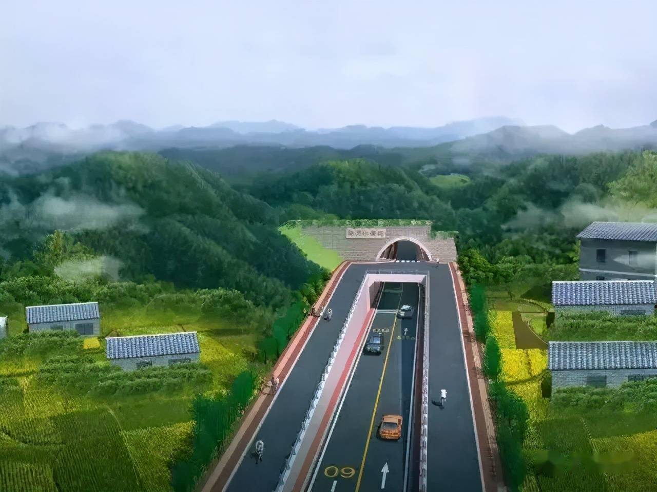 苍溪一隧道链接肖家坝和北门沟