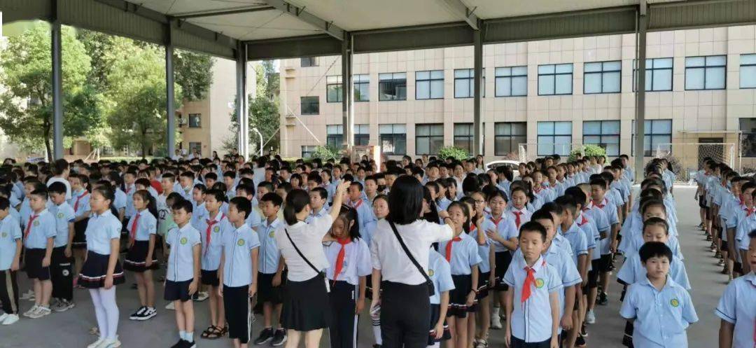 开学典礼④||航埠小学:五,六年级学生与新校园的初次见面