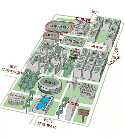 西安外国语大学平面图图片