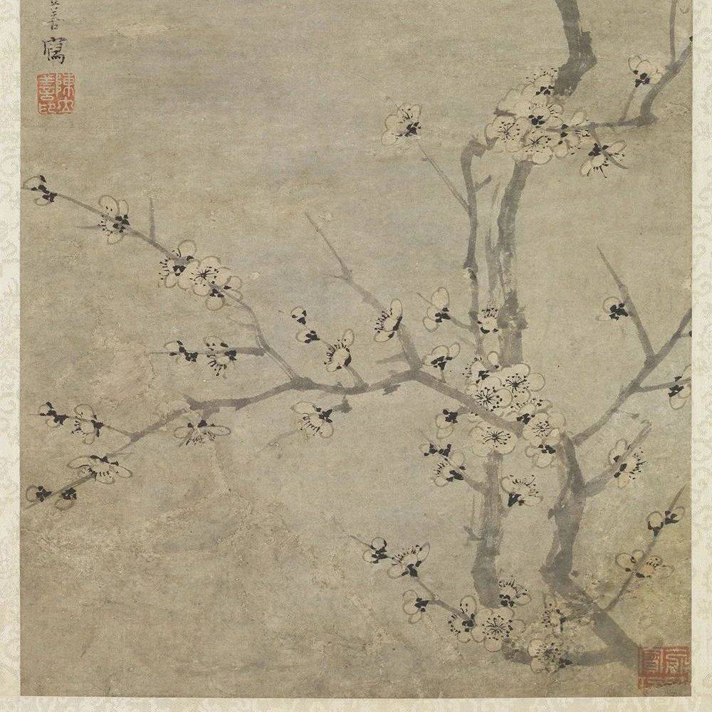 赏画｜元 陈立善《墨梅图》_王冕