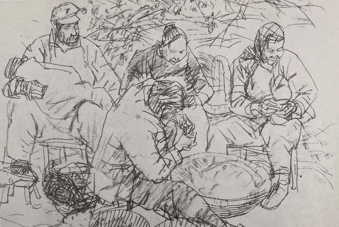 中央美术学院教授华其敏速写作品