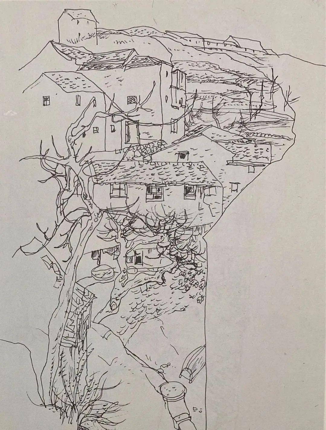 中央美术学院教授华其敏速写作品