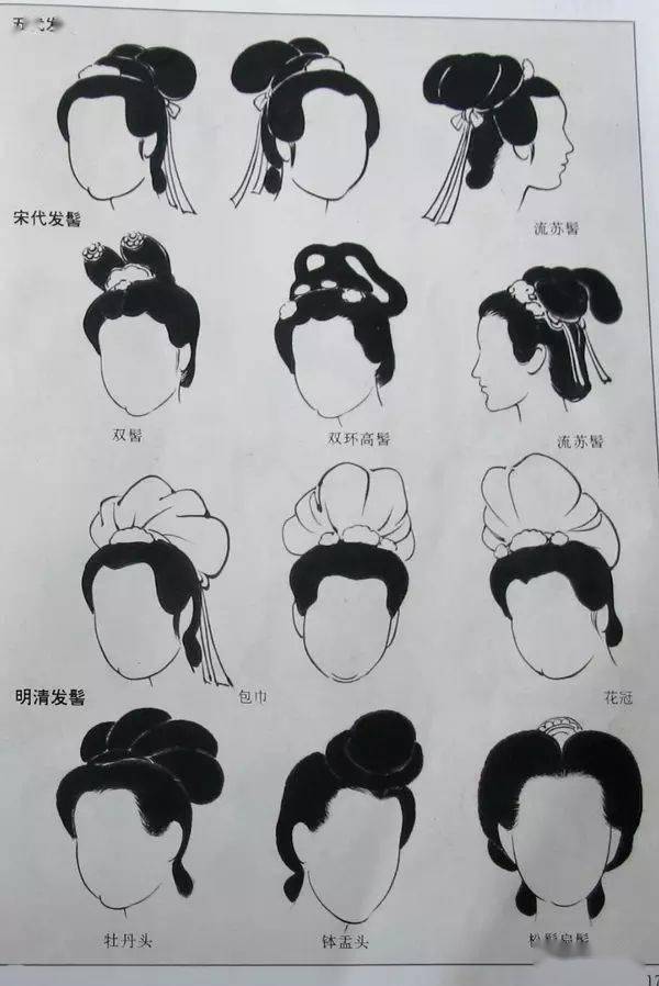 中国各朝代发型图片