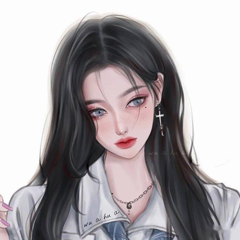 小姐姐手绘头像,好好看!抱走抱走!