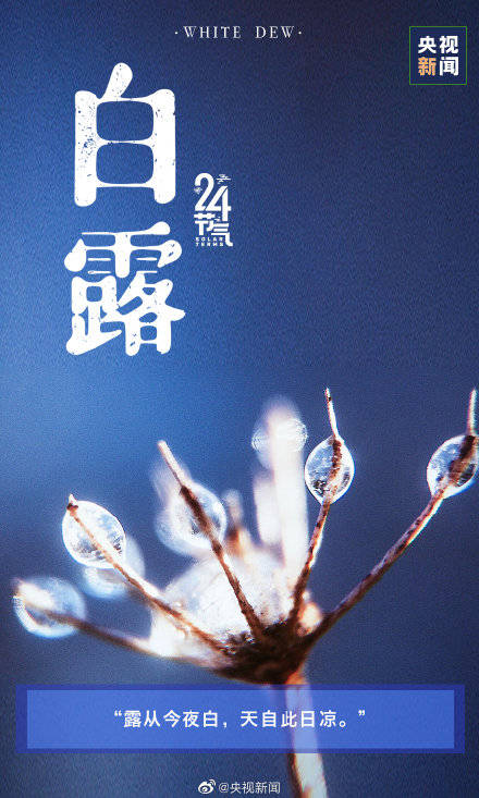 时节|今天白露，最舒适的时节来啦！转起迎接！