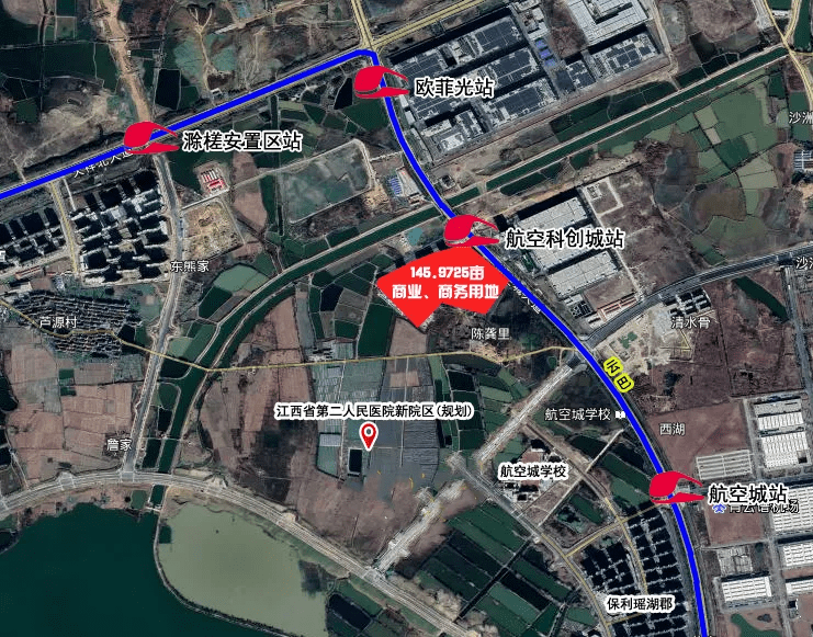 系统上线的一宗位于瑶湖航空城地块被南昌高新置业投资有限公司底价