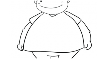 胖胖的小人简笔画图片