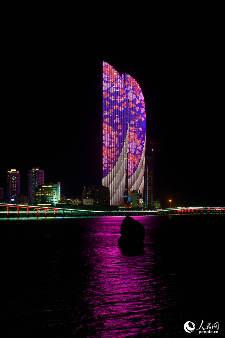 厦门绝美灯光秀迎投洽会