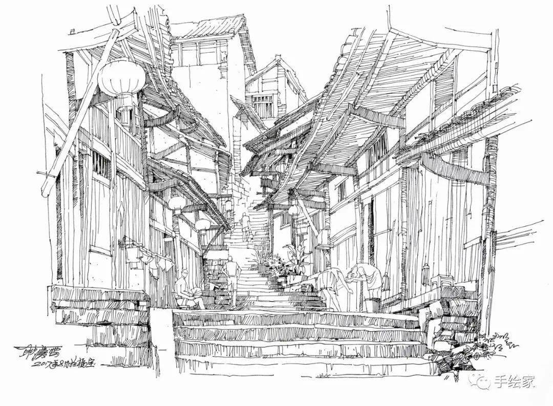 探寻中国传统建筑之美耿庆雷教授民居写生集萃