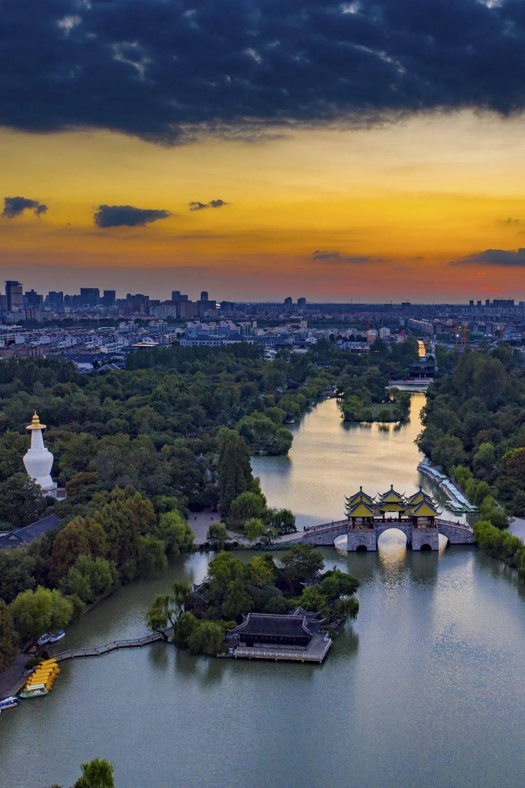 扬州运河美景图片